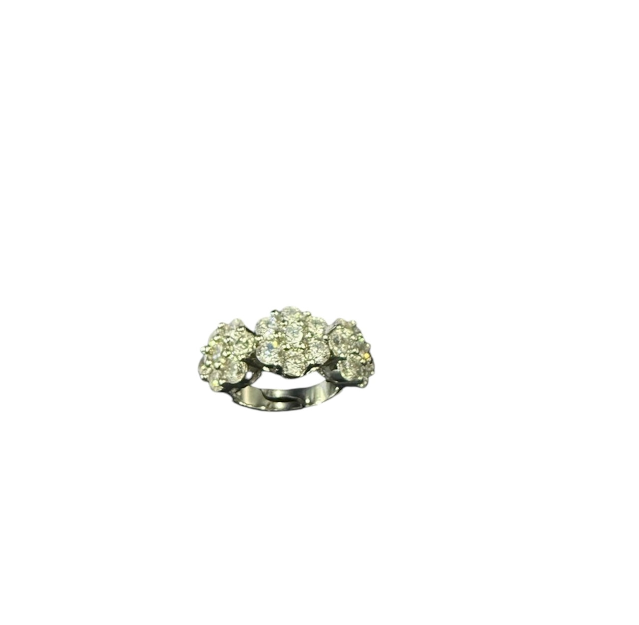 Anello trilogy a pavé argento 925