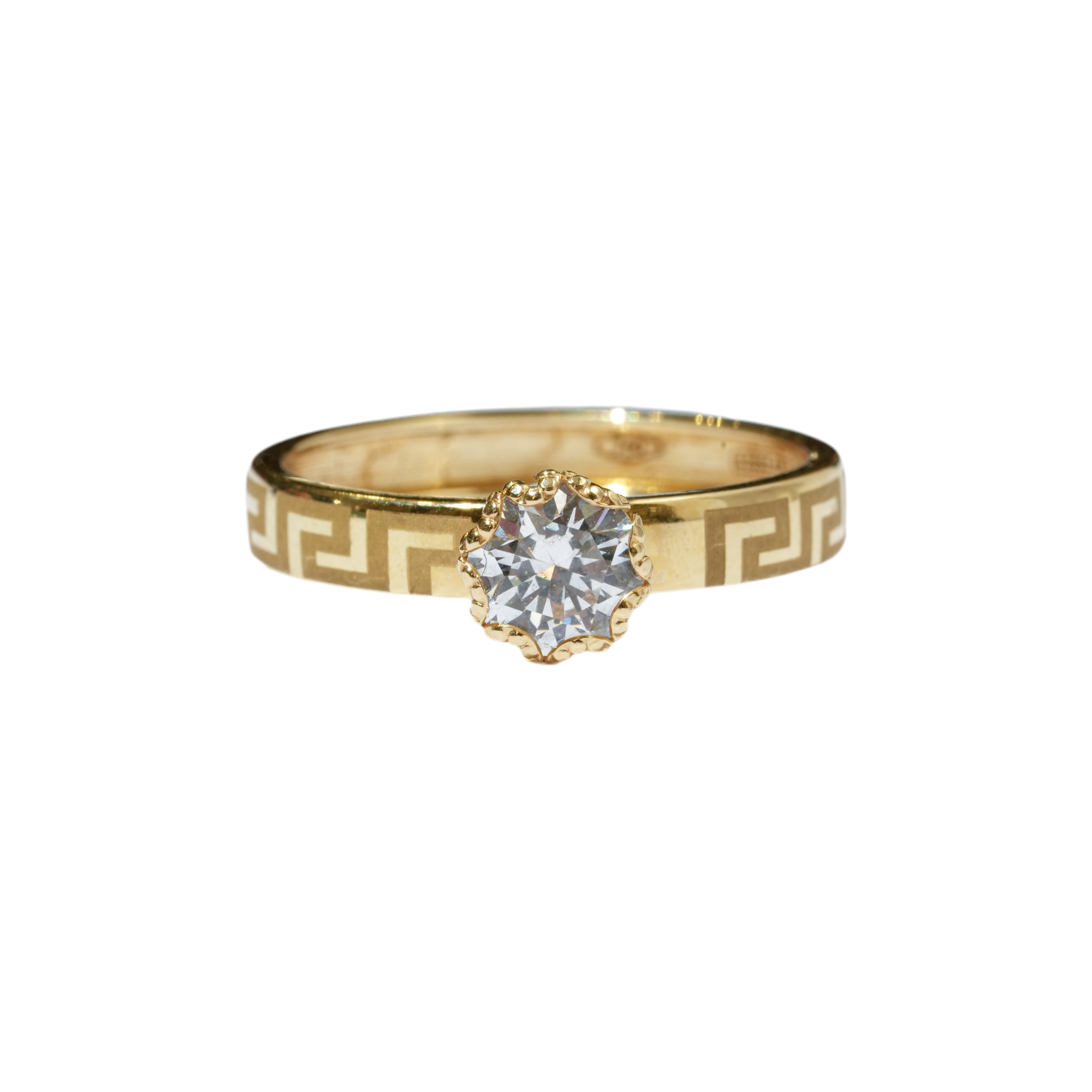 Anello in oro 18Kt con greca
