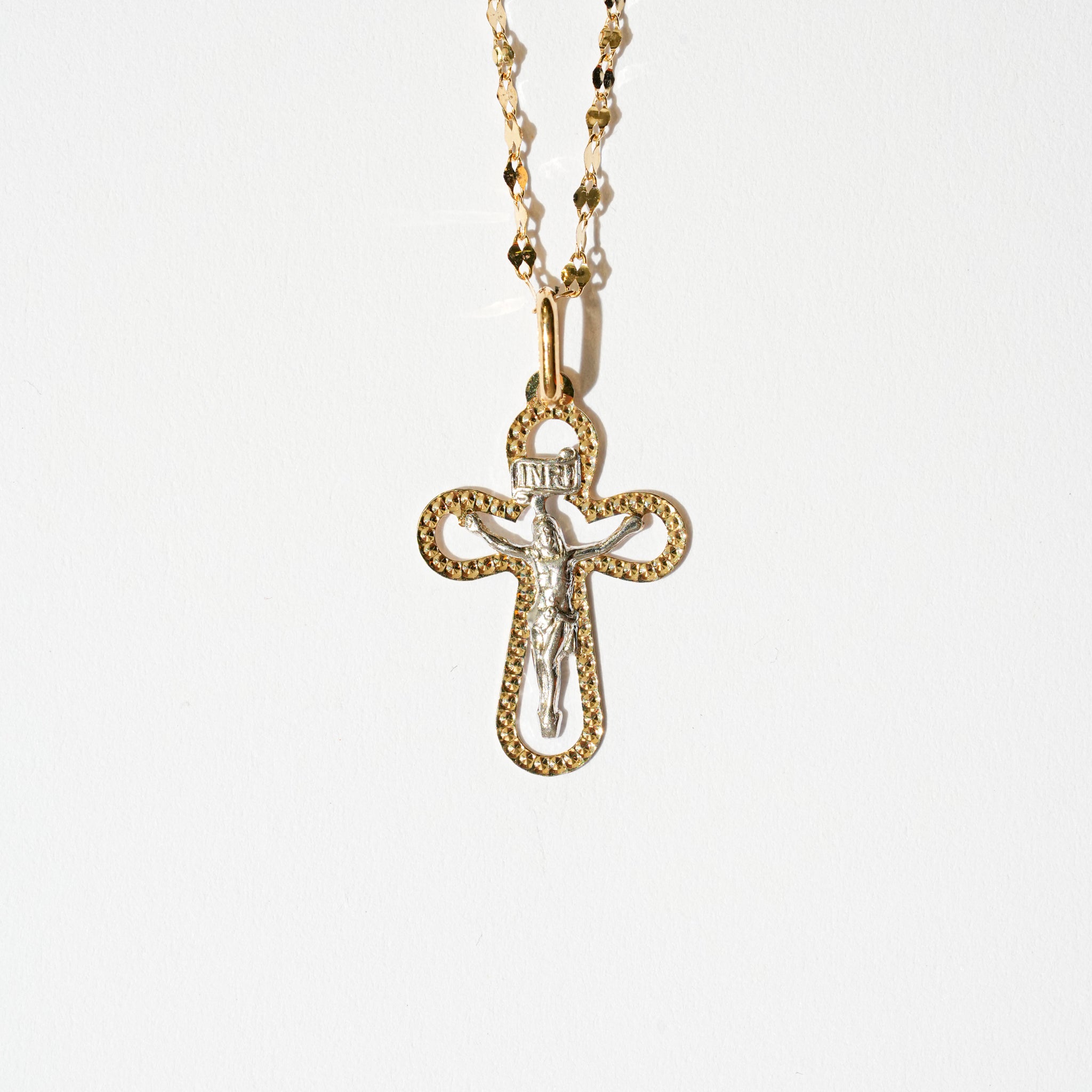Collana croce in oro 18kt