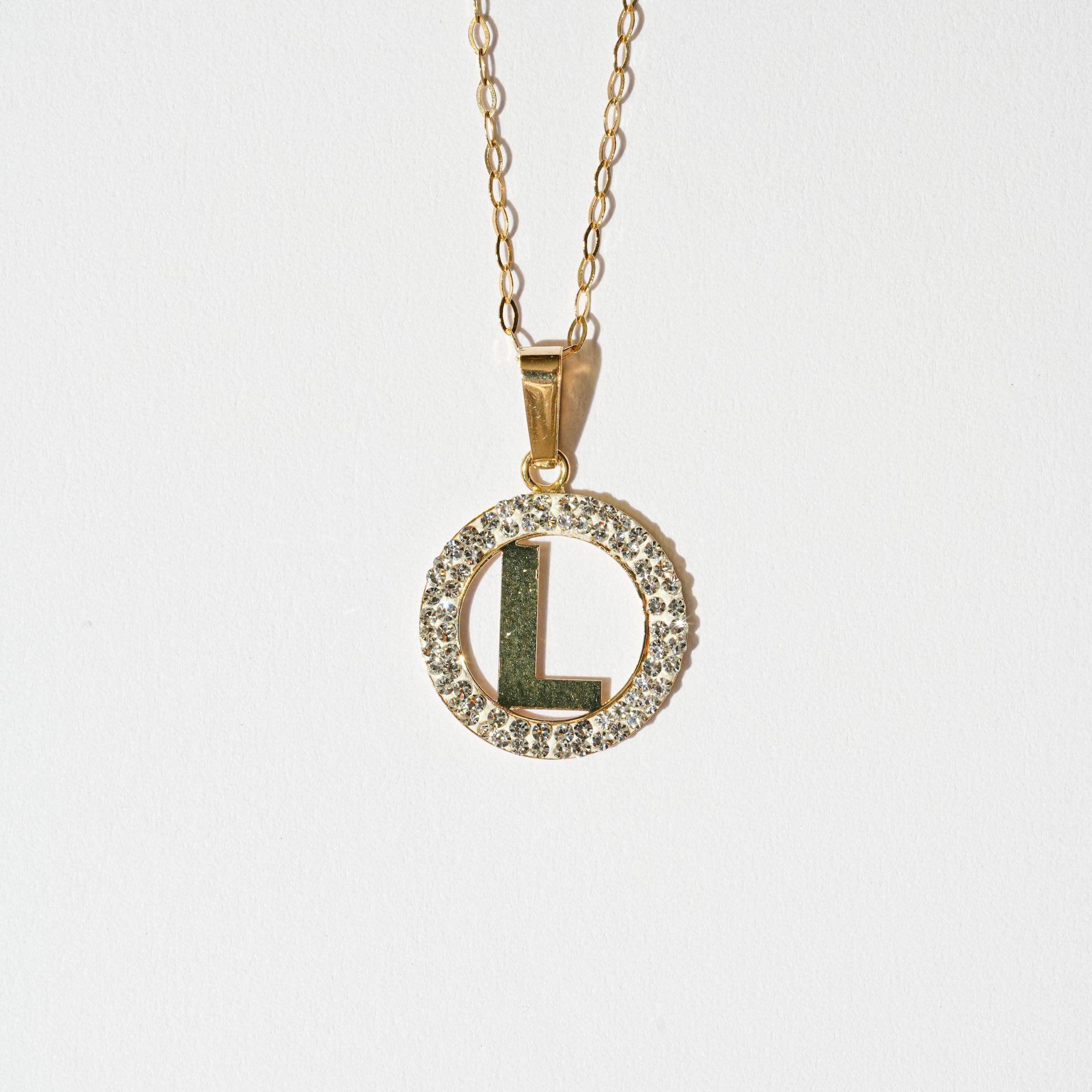 Collana con letterina in oro 18kt