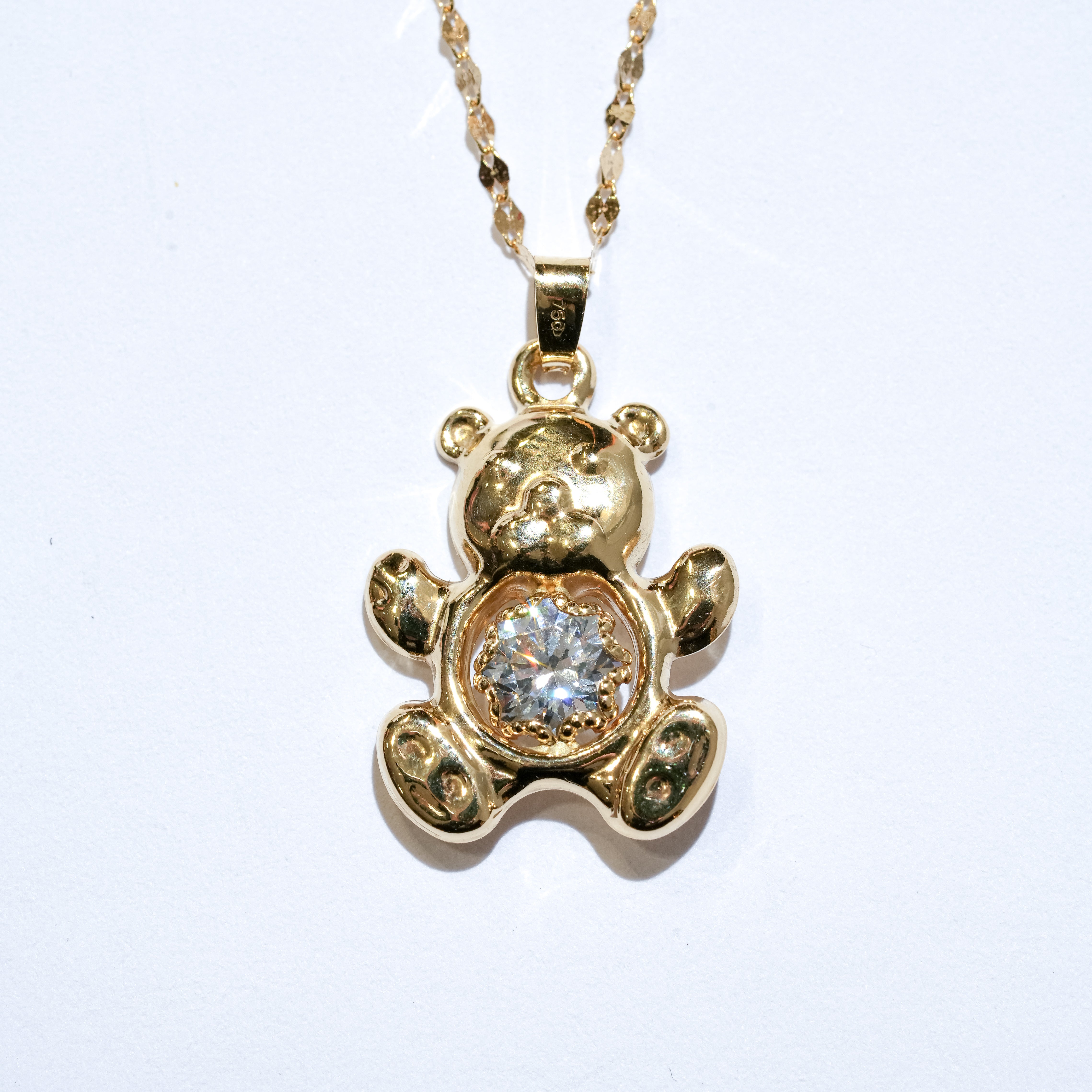 Collana con Teddy in oro 18Kt