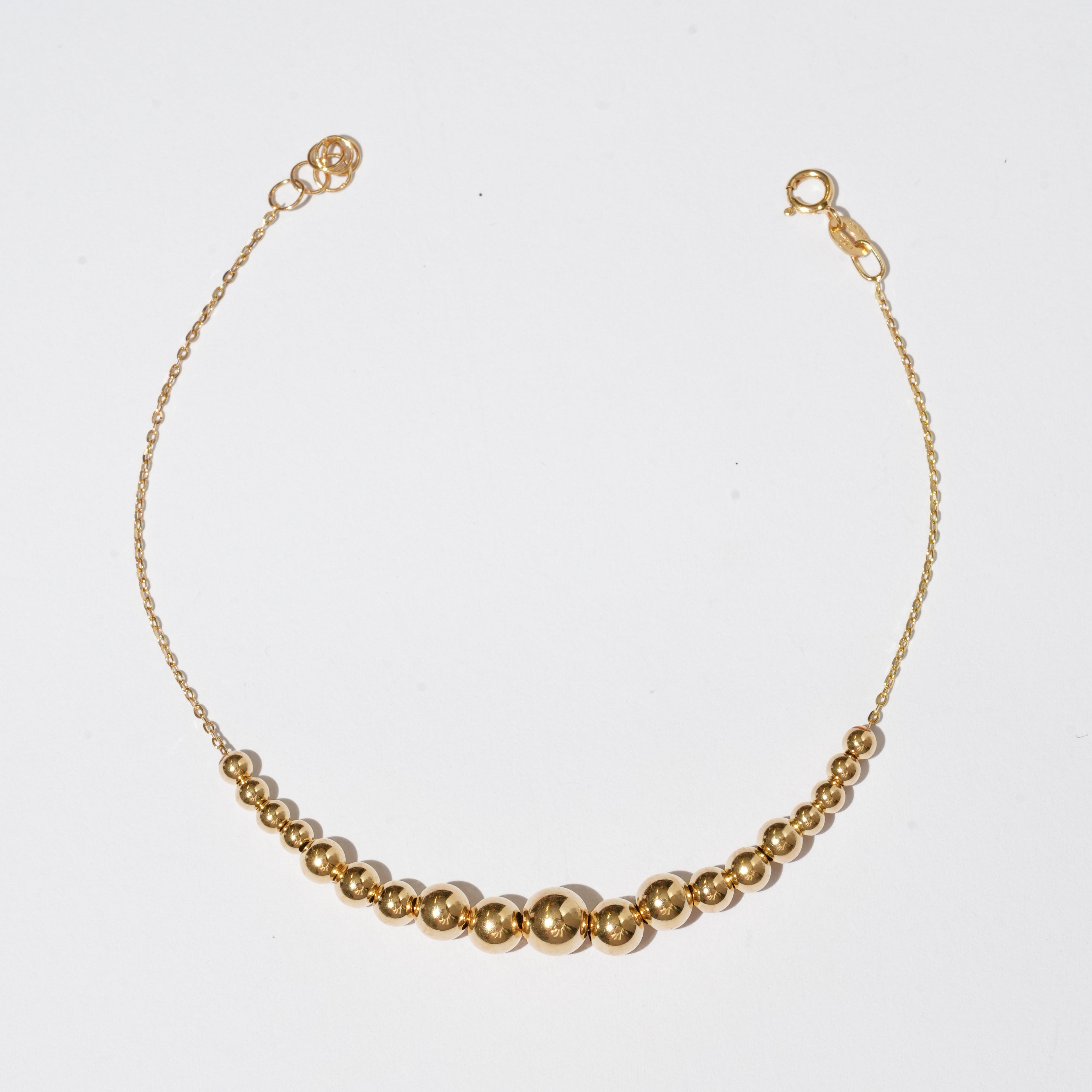 Bracciale a palline in oro 18Kt