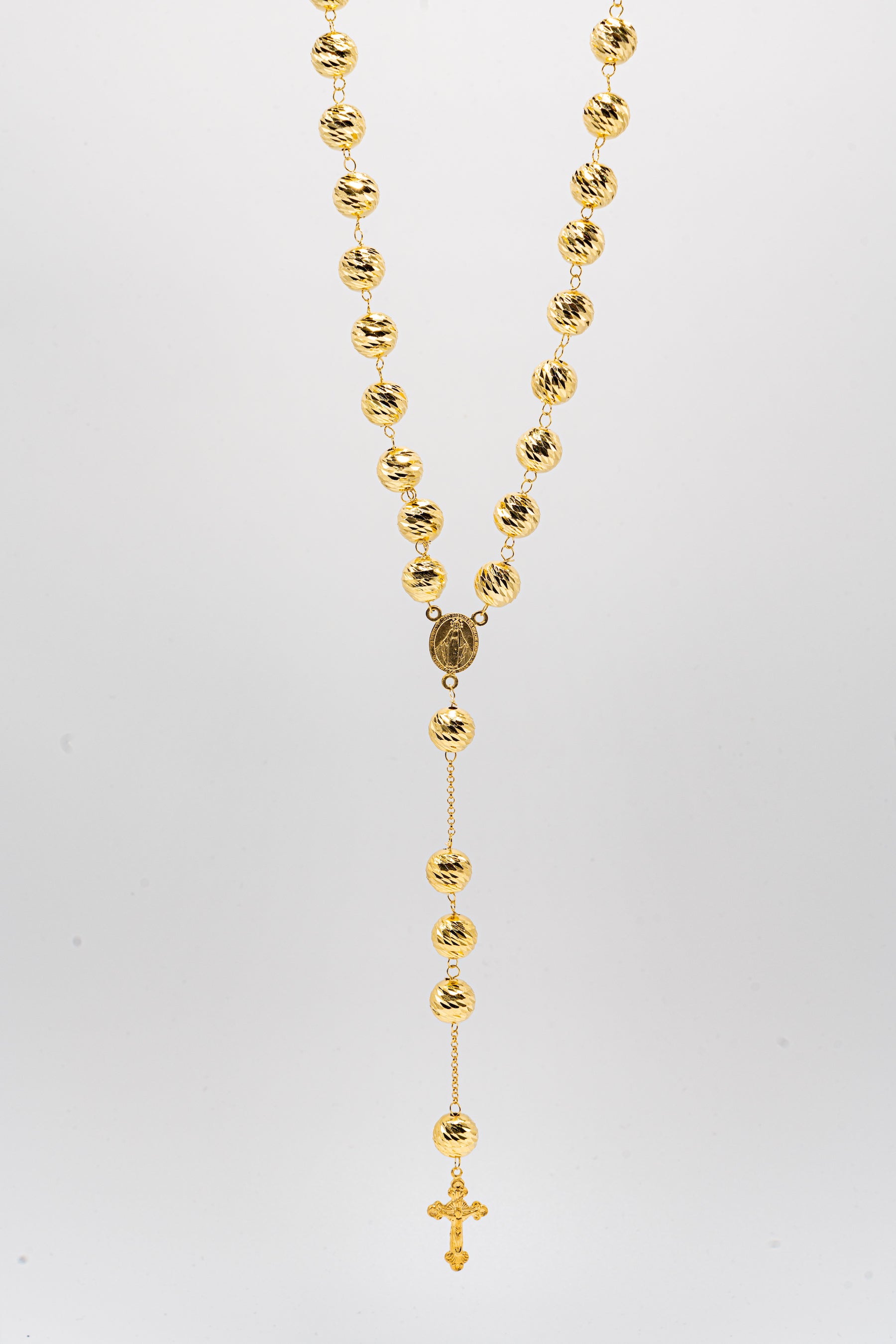 Rosario martellato dorato