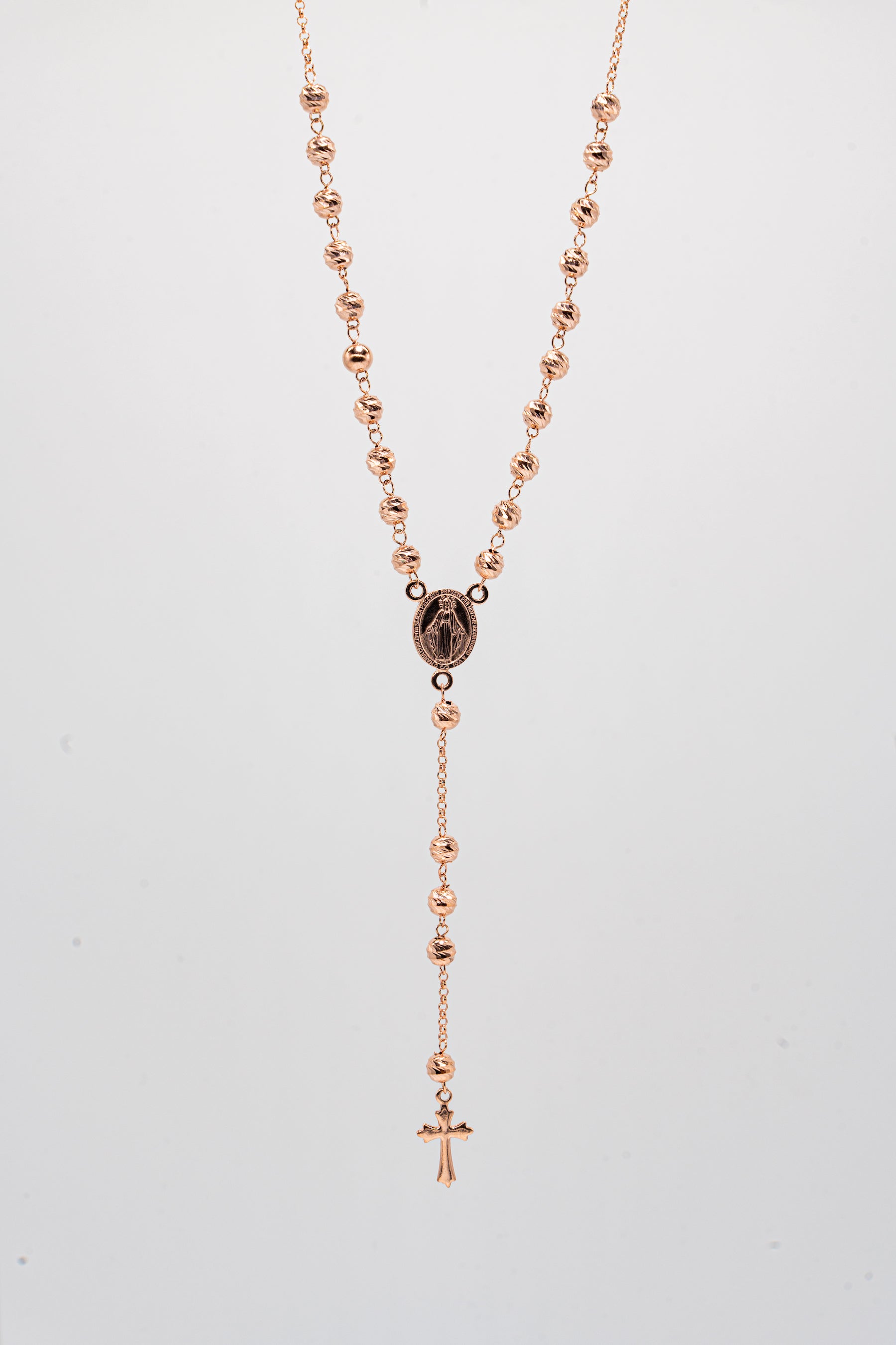 Rosario martellato argento 925
