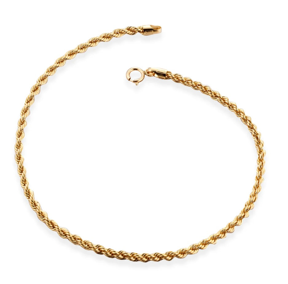 Bracciale corda in argento 925