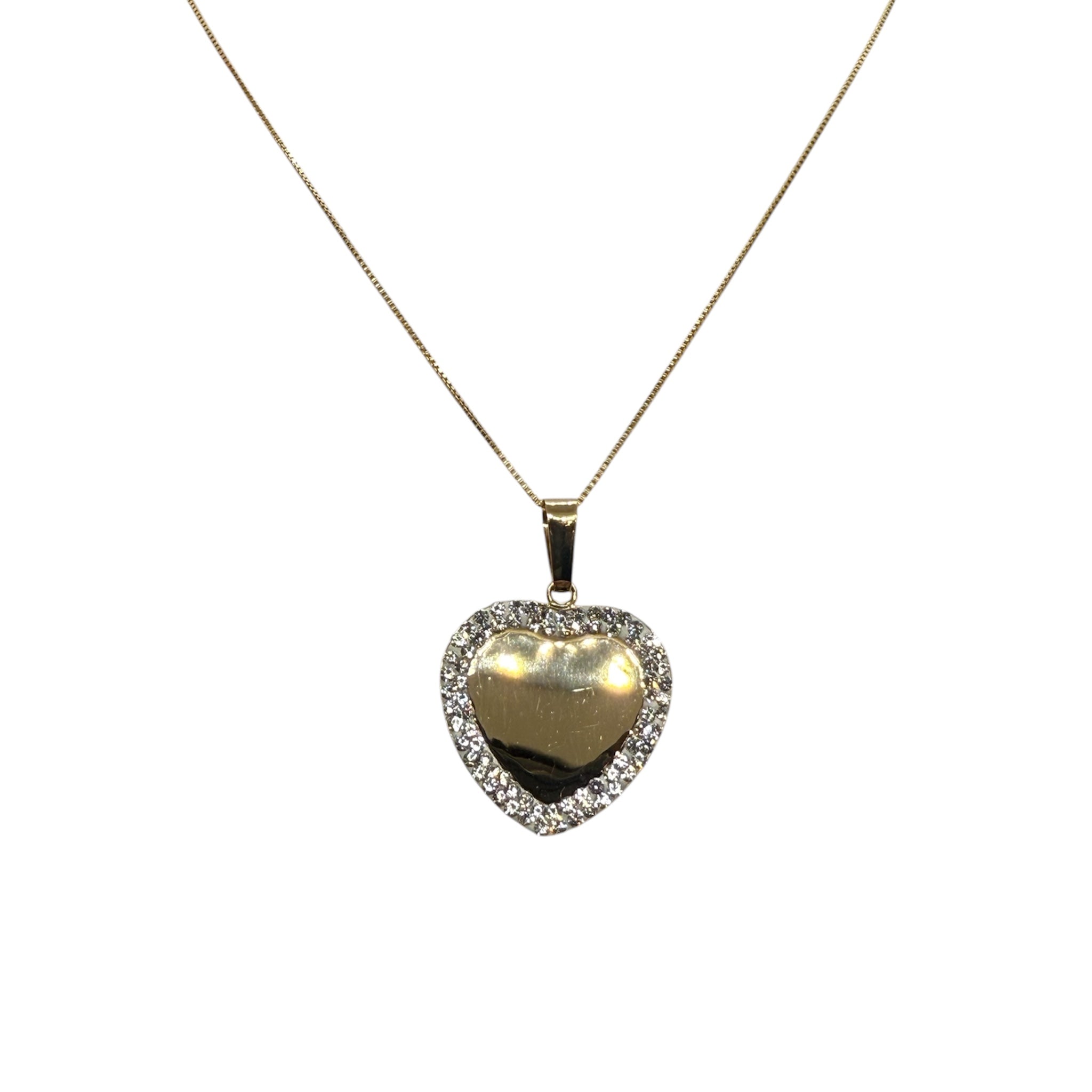 Collana con cuore in oro 18kt