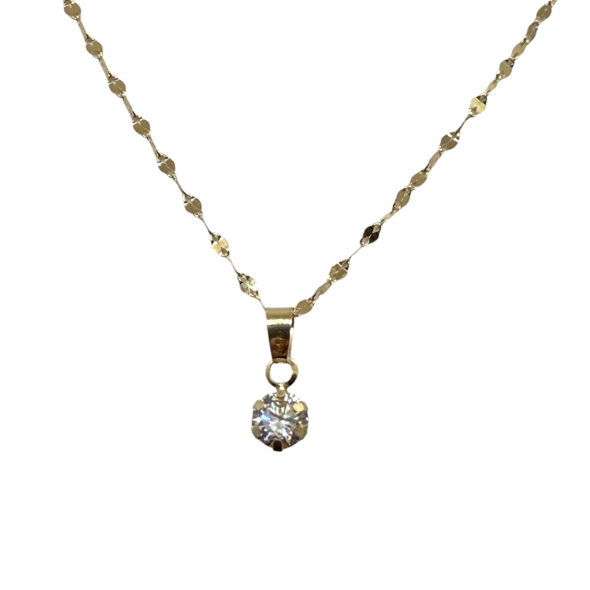 Collana punto luce in oro 18kt