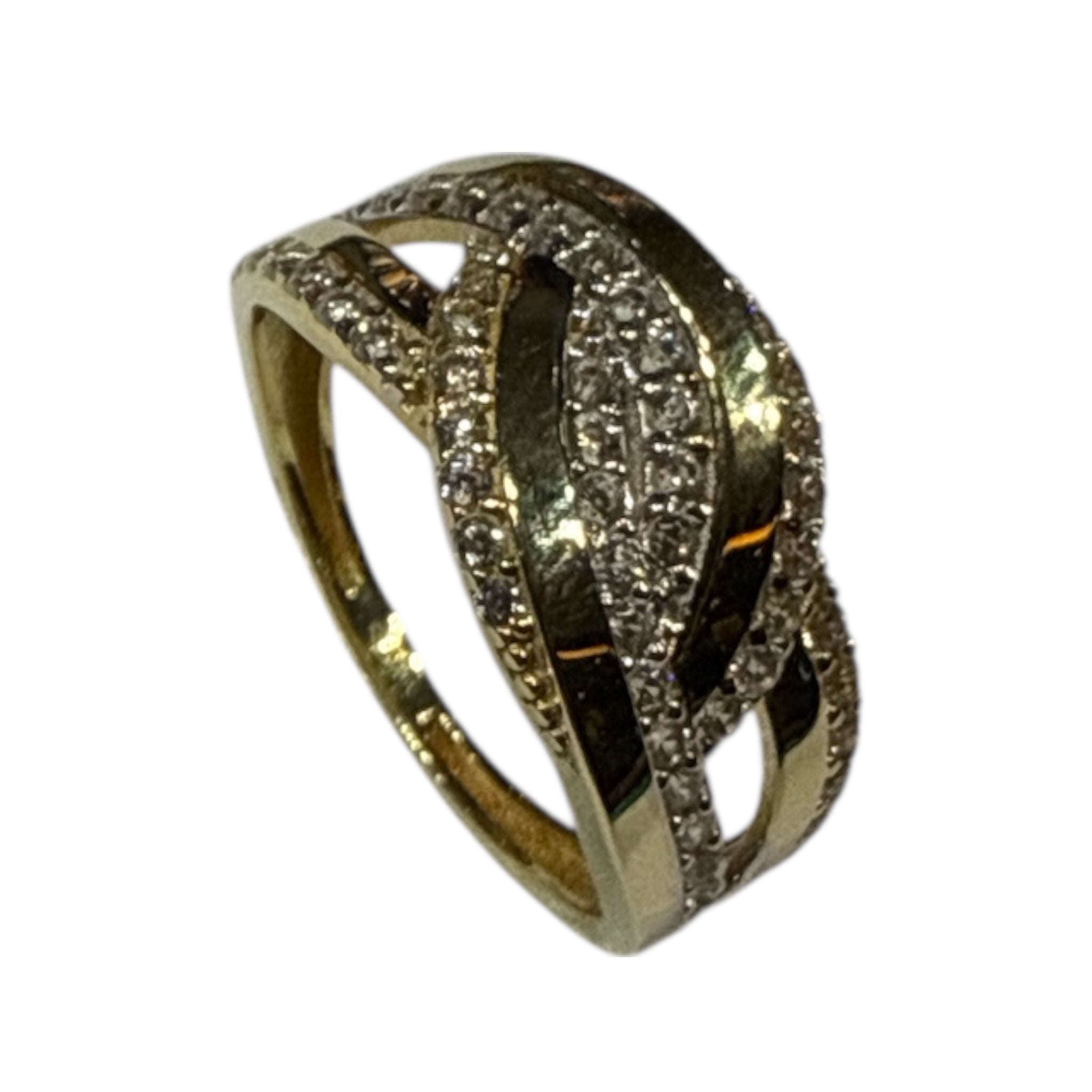 Anello in oro 18kt e zirconi