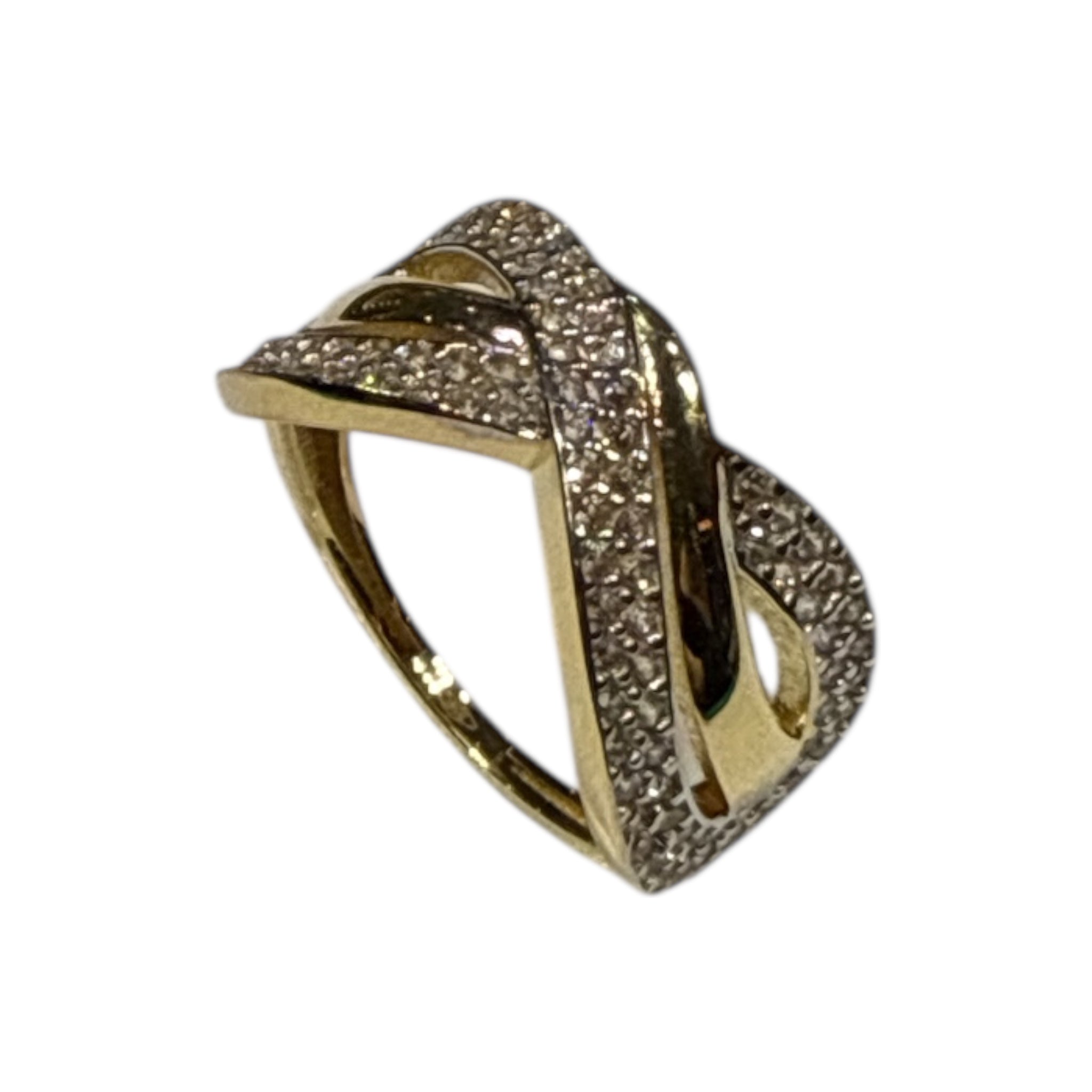 Anello in oro 18kt e zirconi