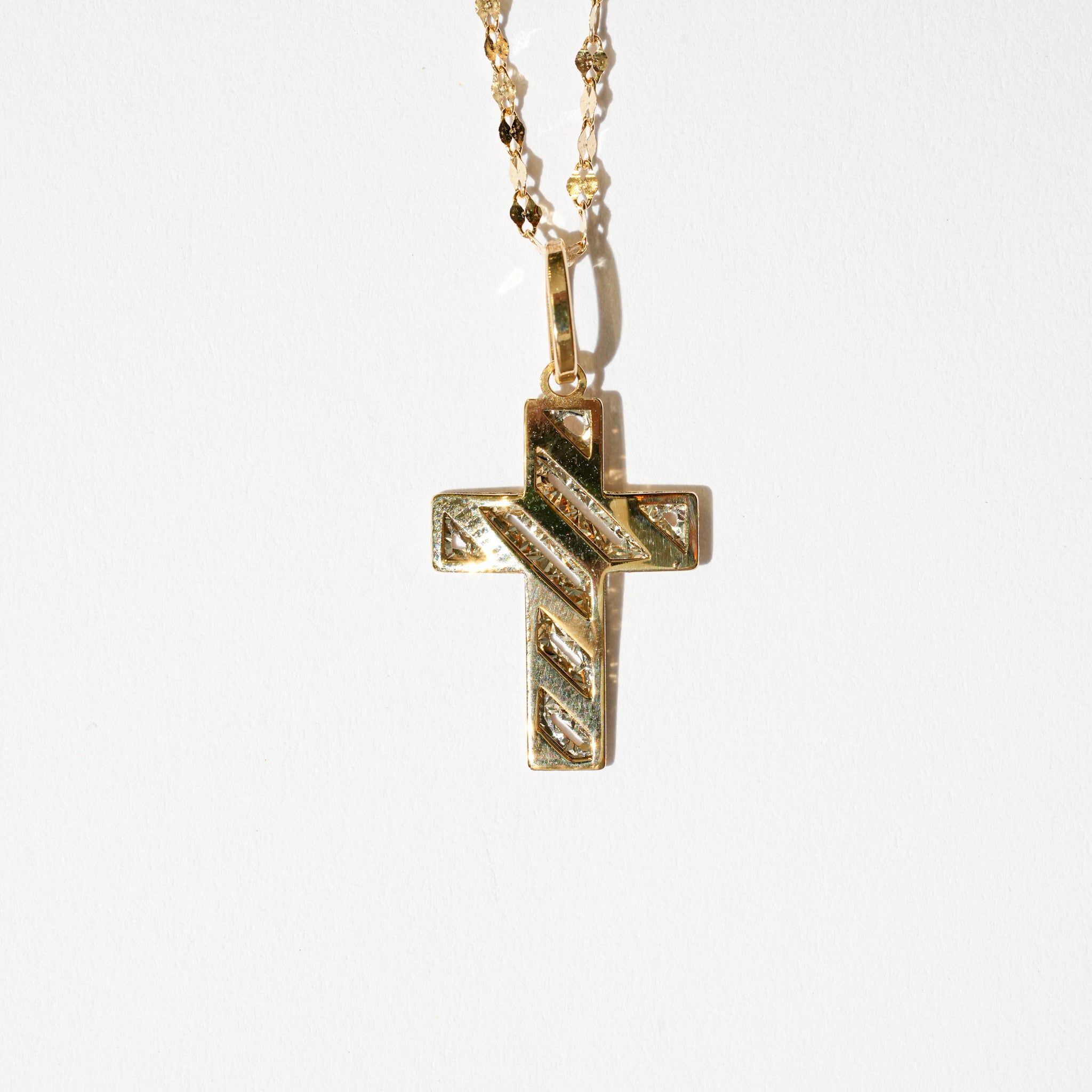 Collana croce in oro 18kt