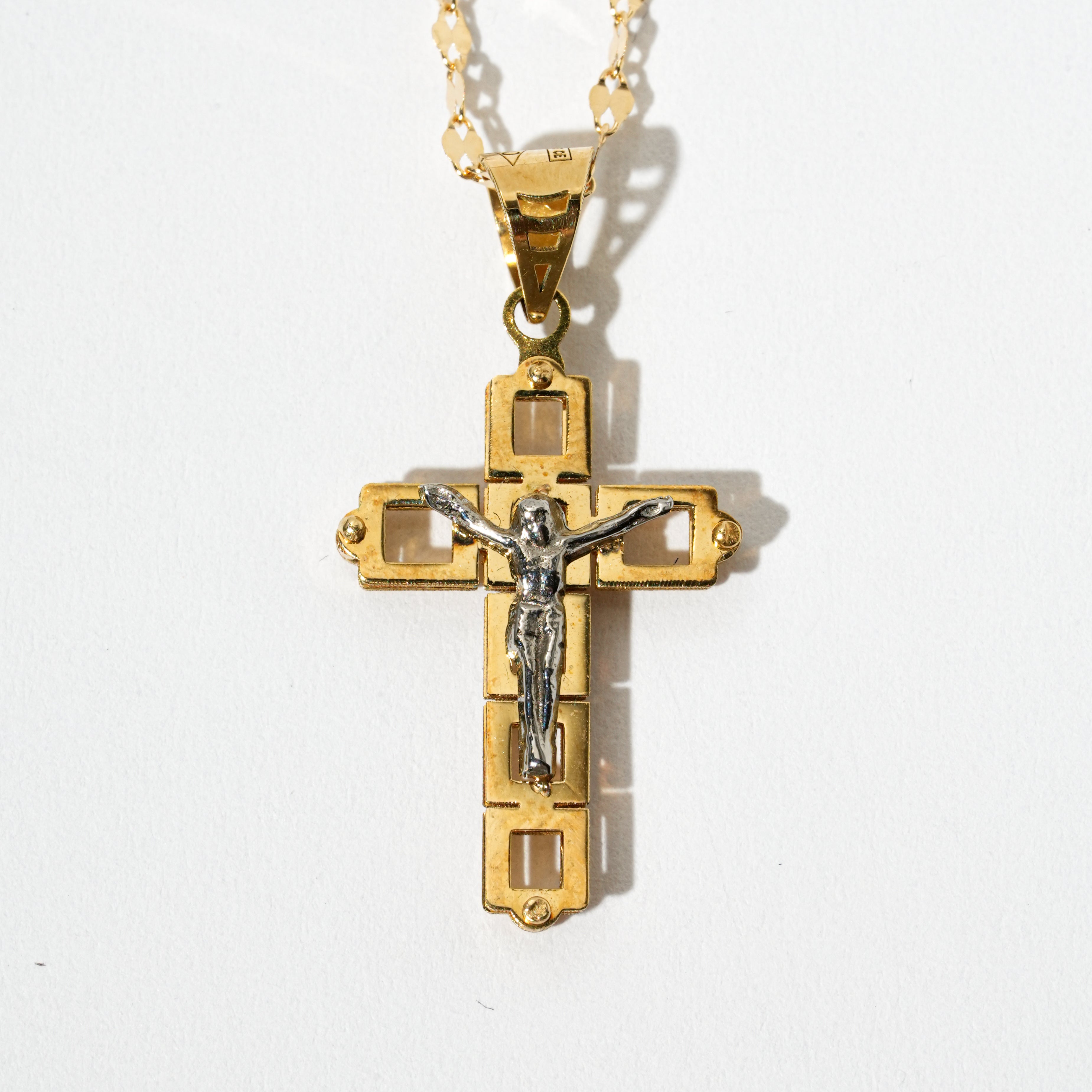 Collana croce in oro 18kt