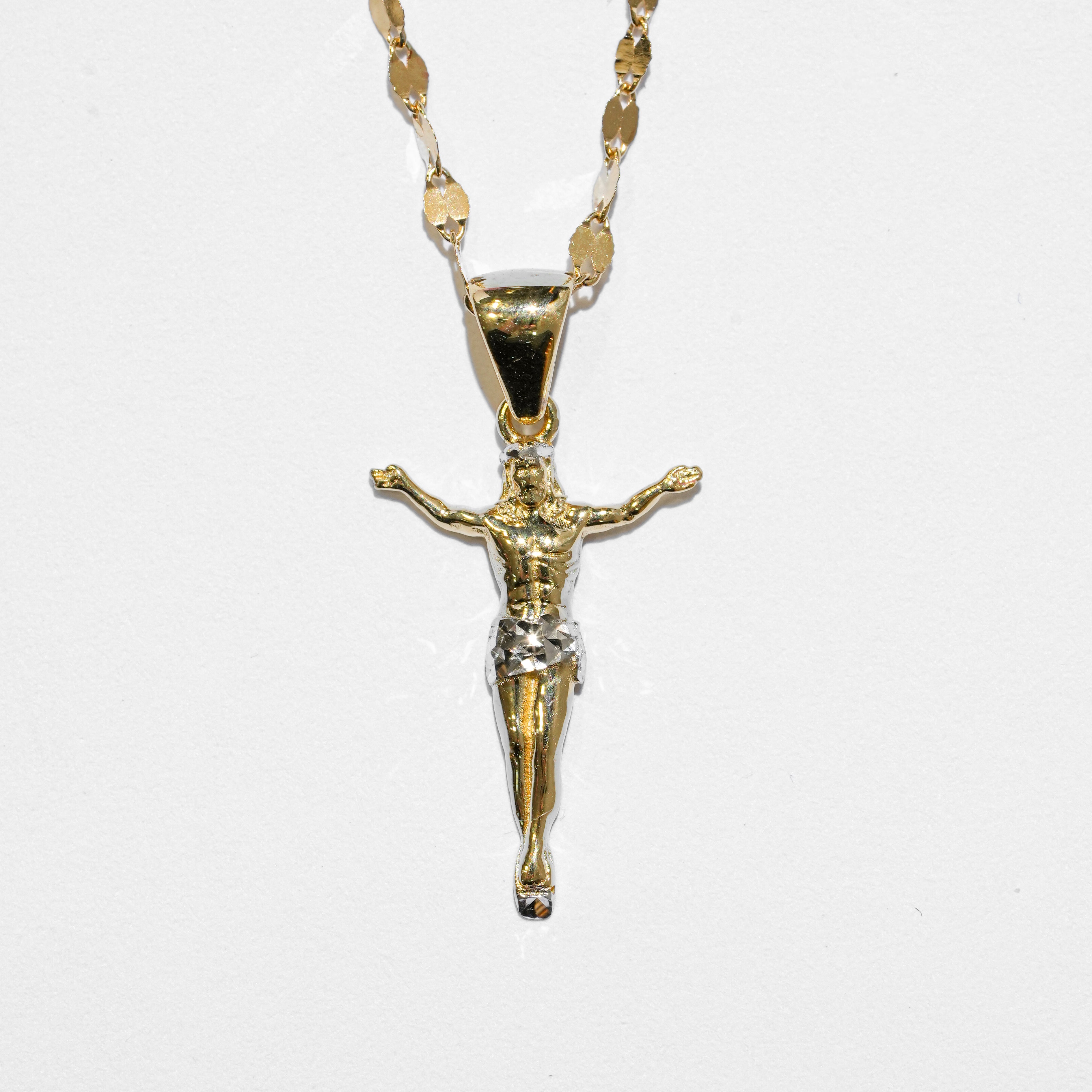 Collana con croce in oro 18Kt