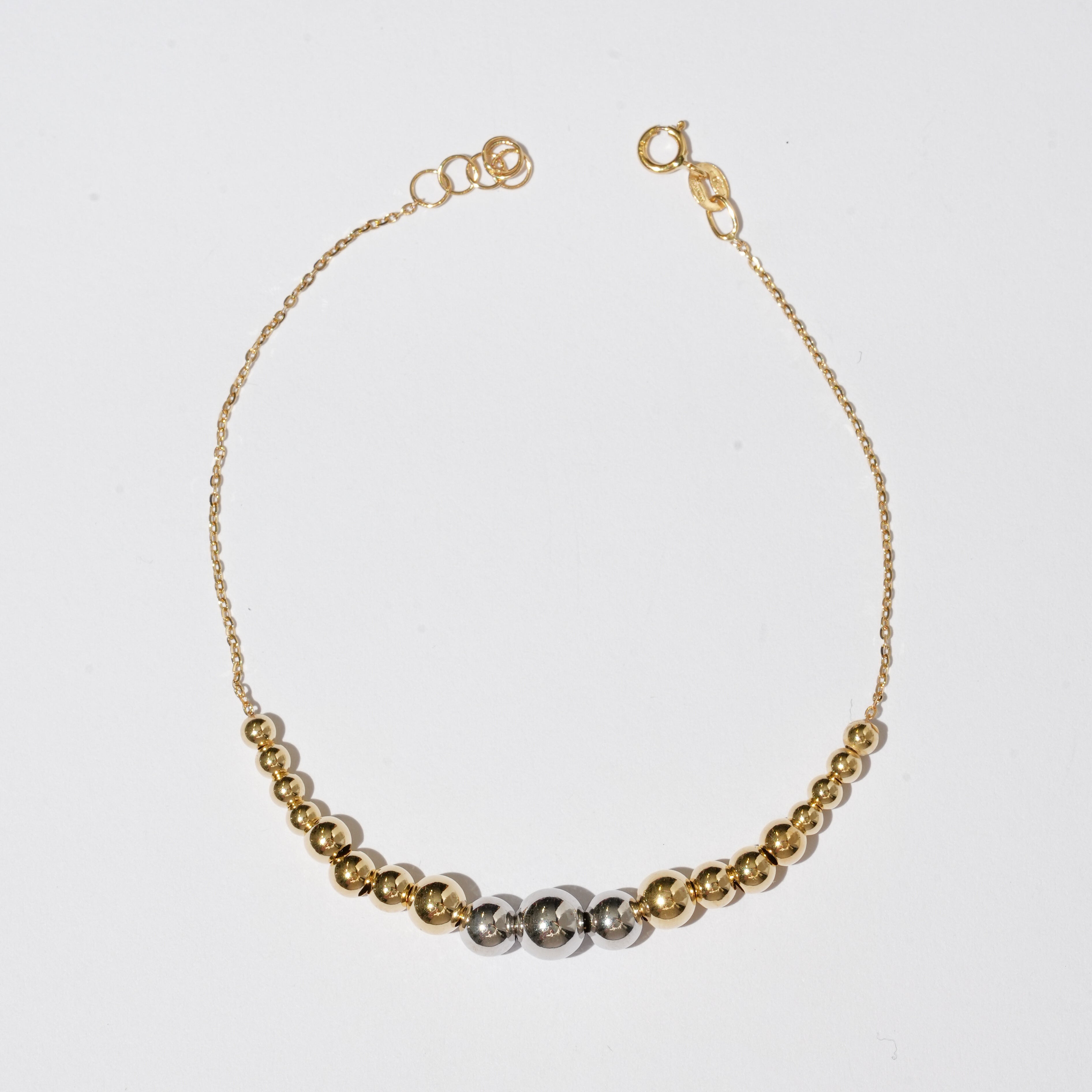 Bracciale a palline in oro 18Kt