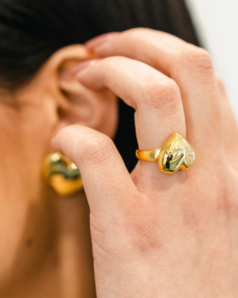 Anello cuore argento