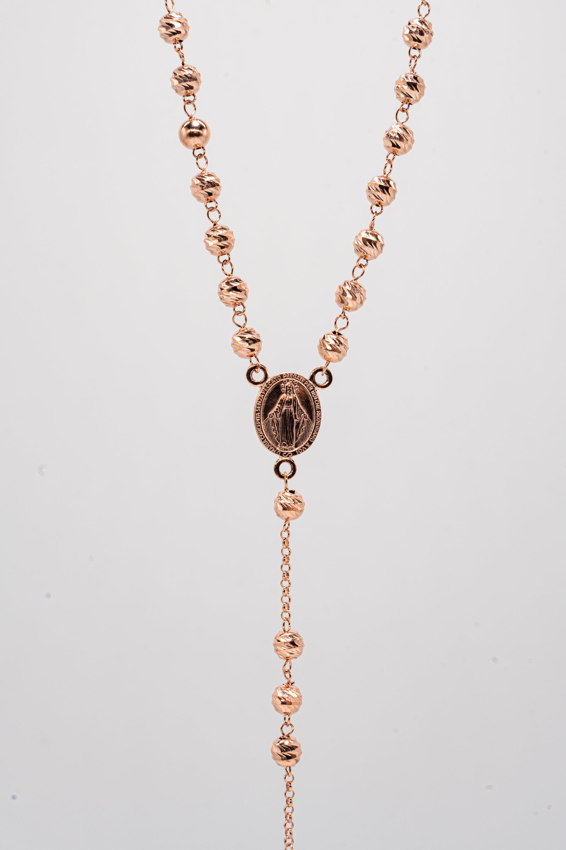 Rosario martellato argento 925